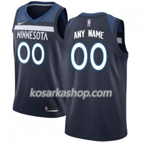 Dres Minnesota Timberwolves Prilagođeni Nike 2017-18 Navy Swingman